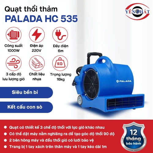 Quạt thổi thảm Palada HC 535 2