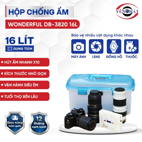 Hộp giữ ẩm máy ảnh Wonderful DB-3820 16L 2