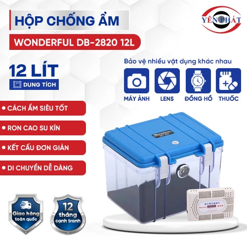Hộp chống ẩm nhựa Wonderful DB-2820 12L 2