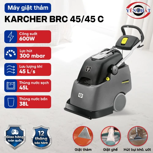 Máy giặt thảm công nghiệp Karcher BRC 45/45 C 2