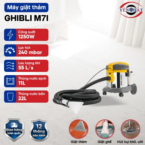 Máy giặt thảm nệm ghế Ghibli M7I 2