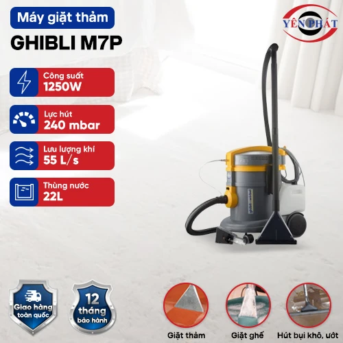 Máy giặt thảm phun hút Ghibli M7P 2