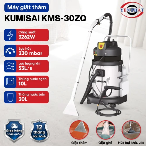 Máy giặt thảm phun hút hơi nước nóng Kumisai KMS-30ZQ 2