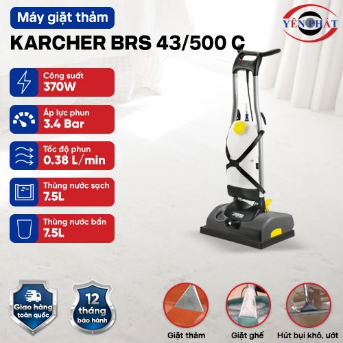 Máy giặt thảm phun hút Karcher BRS 43/500 C 2