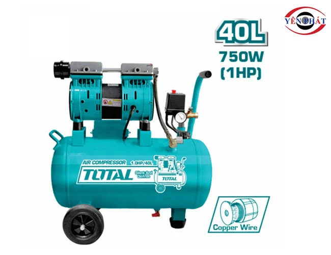 Máy nén khí 40L Total TCS1075402T 750W không dầu