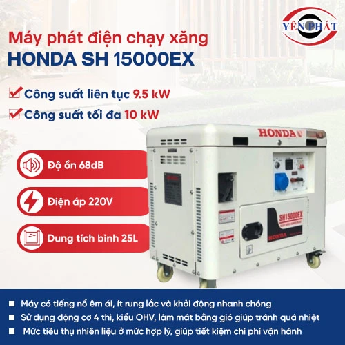 Máy phát điện Honda chạy xăng SH 15000EX 2