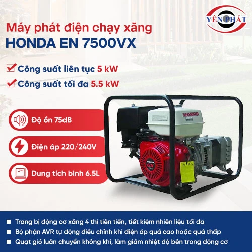 Máy phát điện Honda EN 7500VX 5.5kVa 2