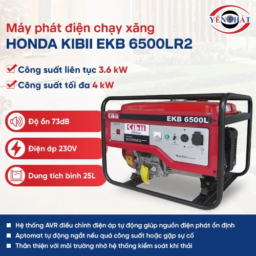 Máy phát điện Honda Kibii EKB 6500LR2 5kW 2