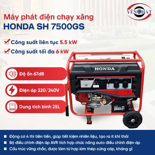 Máy phát điện đề nổ Honda SH 7500GS 2