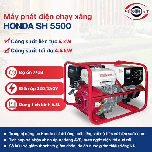 Máy phát điện Honda 4kW SH5500 2