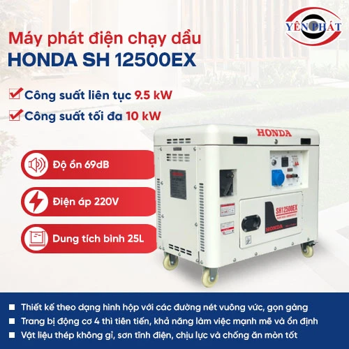 Máy phát điện Honda chống ồn SH 12500EX 2
