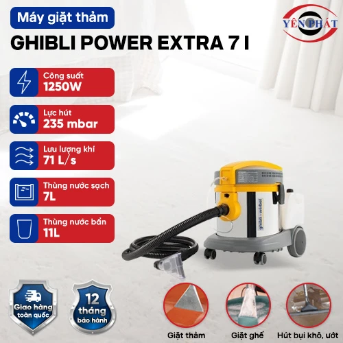 Máy giặt thảm phun hút Ghibli POWER EXTRA 7 I 2