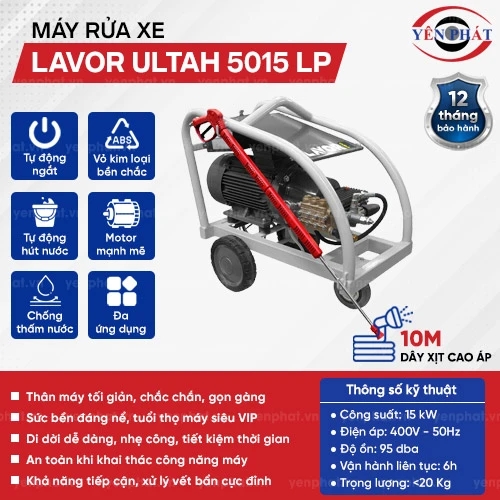 Máy xịt rửa xe áp lực cao Lavor Ultah 5015 LP 2