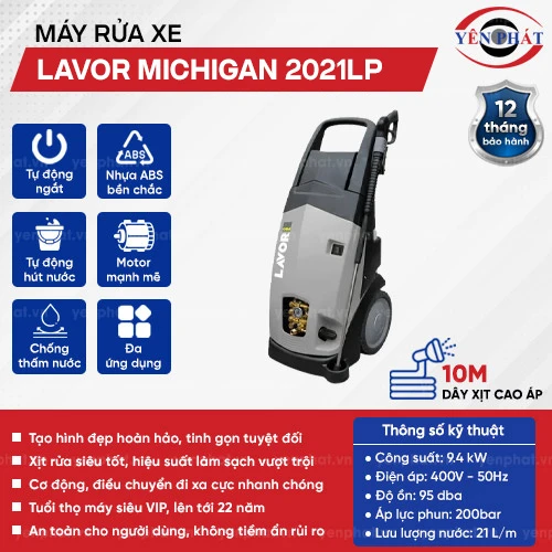 Máy rửa xe cao áp Lavor Michigan 2021LP 2