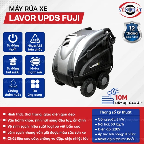 Máy phun rửa xe hơi nước nóng Lavor UPDS Fuji 2