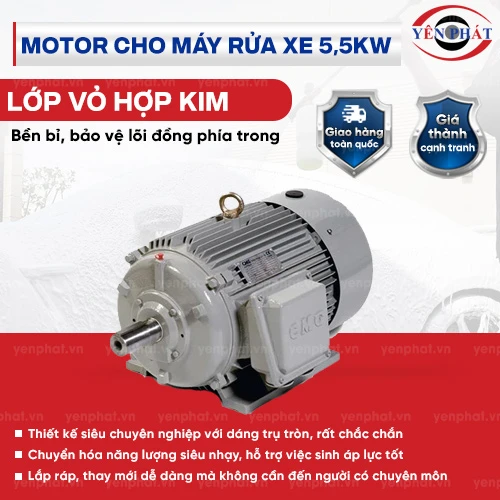 Motor cho máy rửa xe 5,5kW 2