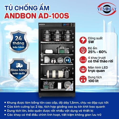 Tủ chống ẩm Andbon AD-100S 2