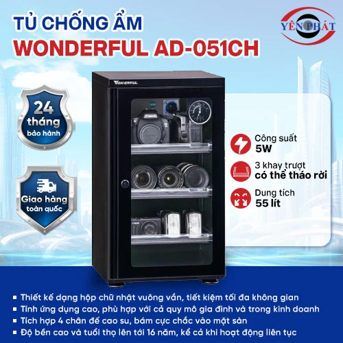Tủ chống ẩm máy ảnh Wonderful AD-051CH 2
