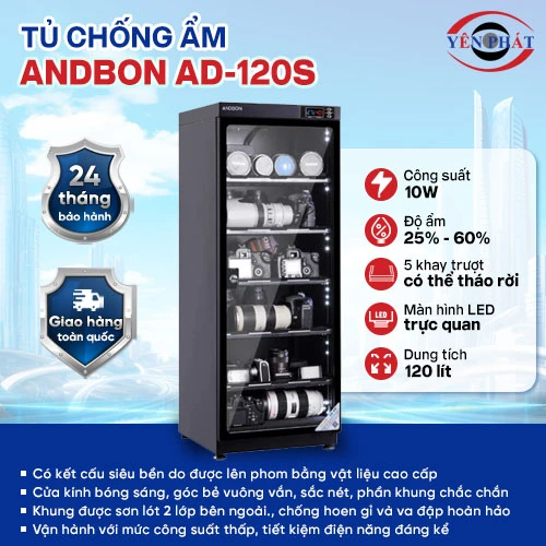 Tủ chống ẩm Andbon AD-120S 2