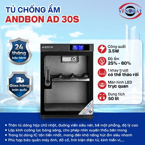 Tủ chống ẩm andbon ad 30s 2