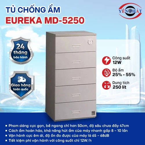 Tủ chống ẩm máy ảnh Eureka MD-5250 2