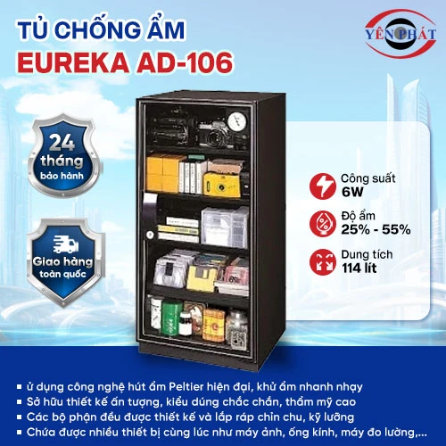 Tủ hút ẩm máy ảnh chính hãng Eureka AD-106 2
