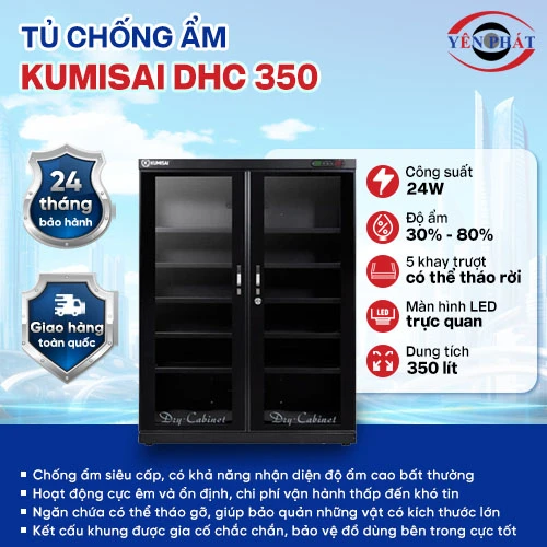 Tủ hút ẩm cho máy ảnh Kumisai DHC 350 2