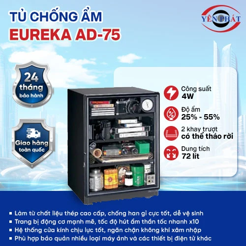 Tủ hút ẩm máy ảnh Eureka AD-75 2