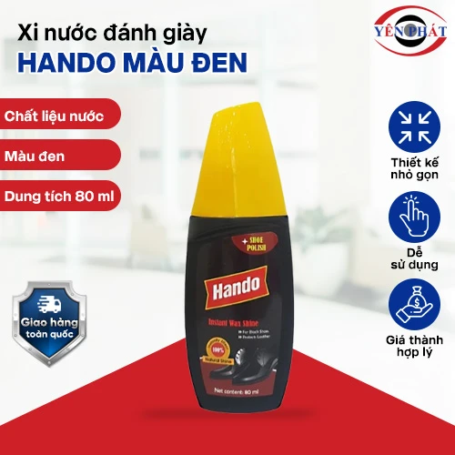 Xi nước đánh giày Hando màu đen 80ml 2