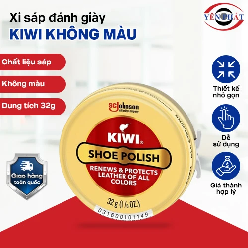Xi sáp đánh giày không màu Kiwi 32g 2