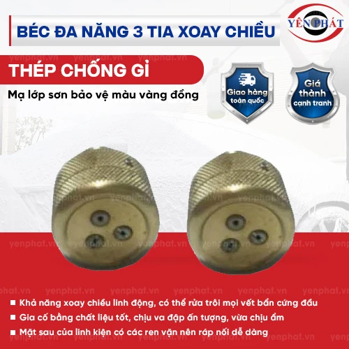 Béc đa năng 3 tia xoay chiều 2