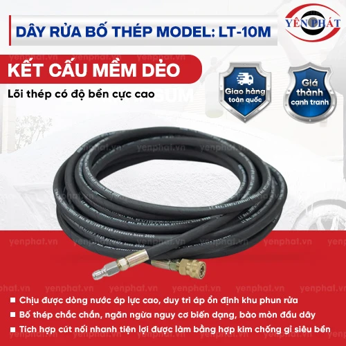 Dây rửa bố thép máy rửa xe model: LT-10M 2