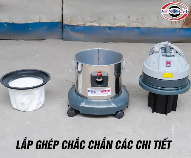 Lắp máy hút bụi DQC - TECH 15H