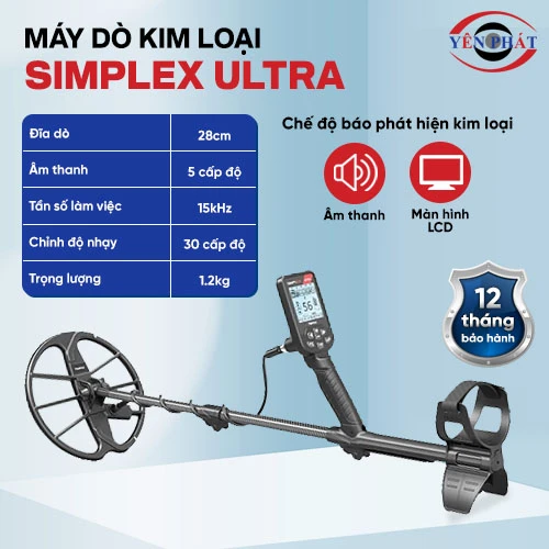 Máy dò kim loại trong lòng đất Simplex Ultra 2