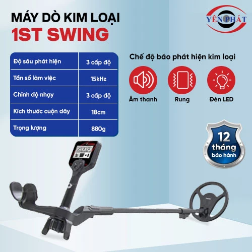 Máy dò kim loại dưới đất chính hãng 1ST Swing 2