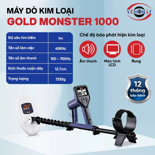 Máy dò vàng chính hãng GOLD MONSTER 1000 2