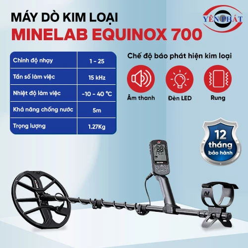 Máy dò kim loại trong lòng đất Minelab Equinox 700 2