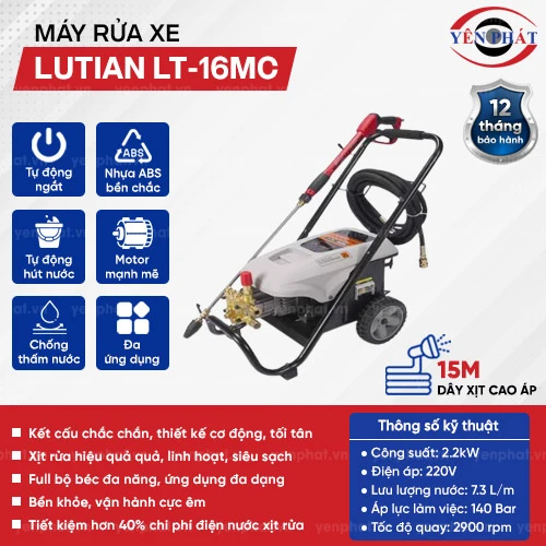 Máy xịt rửa xe LUTIAN LT-16MC 2
