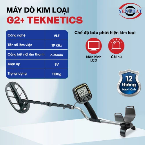 Máy dò vàng hiện đại G2+ Teknetics 2