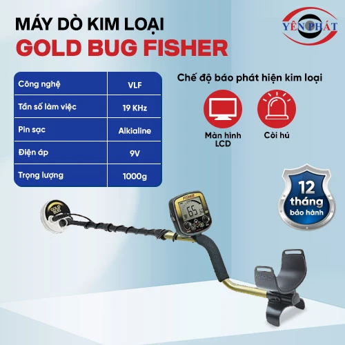 Máy dò quặng vàng cốm Gold Bug Fisher 2