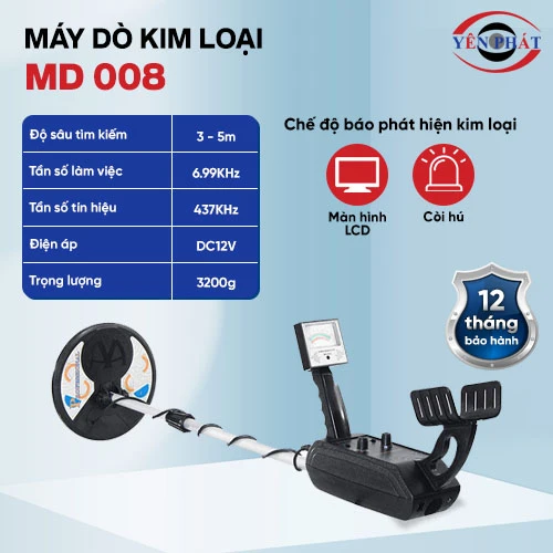 Máy dò kim loại dưới đất MD 008 chính hãng 2