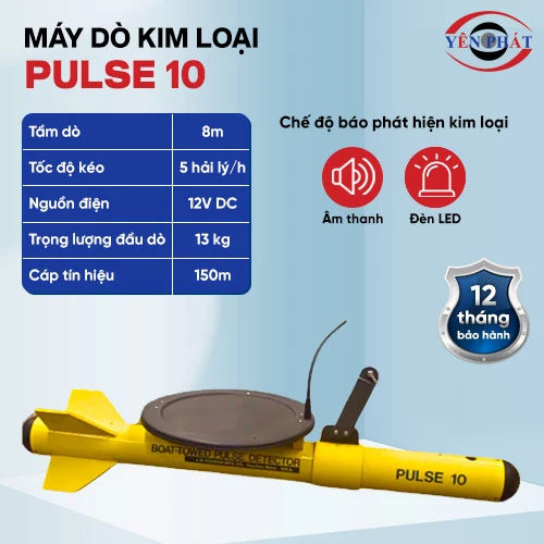 Máy rà kim loại dưới nước hàng đầu Pulse 10 Mỹ 2
