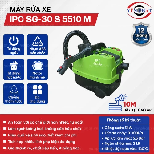 Máy rửa hơi nước nóng IPC SG-30 S 5510 M 2