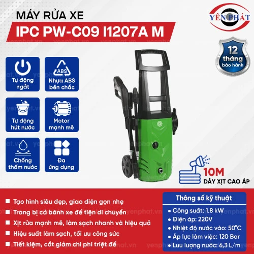Máy rửa xe nước lạnh IPC PW-C09 I1207A M 2