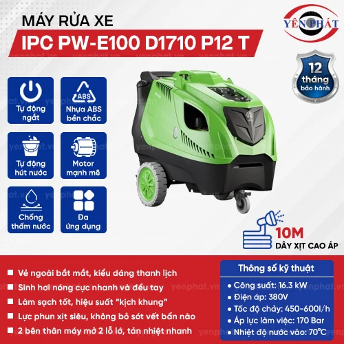 Máy rửa xe nước nóng IPC PW-E100 D1710 P12 T (vỏ nhựa) 2