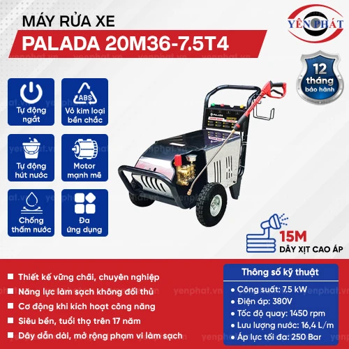 Máy phun rửa xe Palada 20M36-7.5T4 2