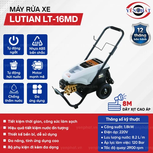 Máy rửa xe tải áp lực cao LUTIAN LT-16MD 2