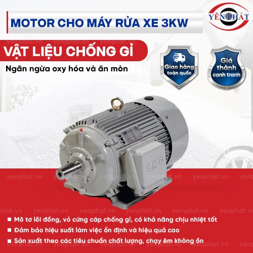 Motor cho máy rửa xe 3kW 2