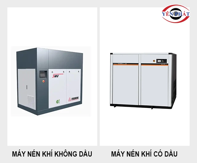 phân loại máy nén khí 55kW có dầu và không dầu