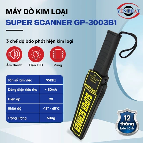 Máy dò kim loại Super Scanner GP-3003B1 2